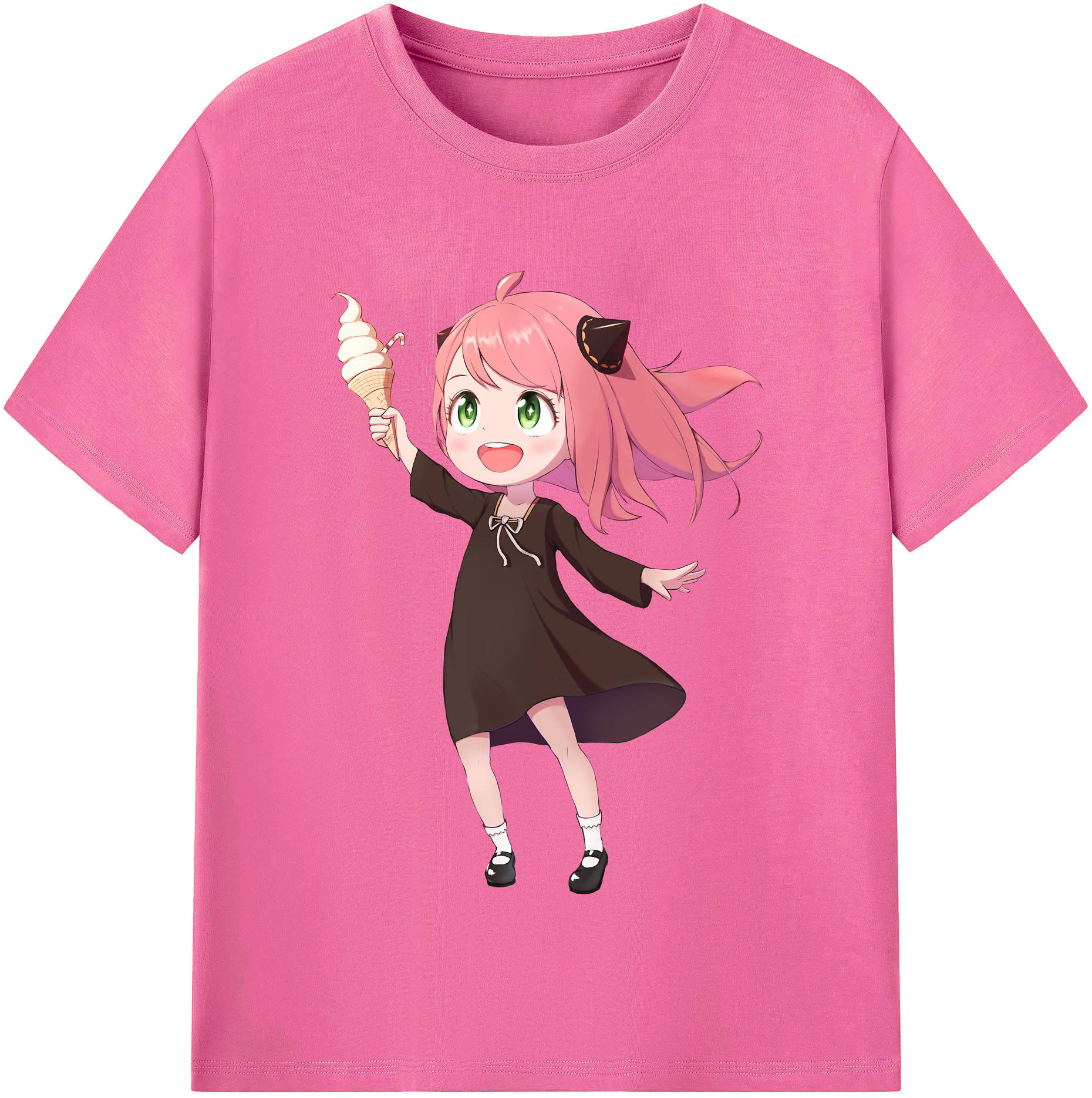 （画像用） SPY×FAMILY间谍家家酒 レディースカジュアルプリントTシャツ（綿100％）